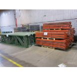 Large Lot of Tear Drop Style Pallet Racking
