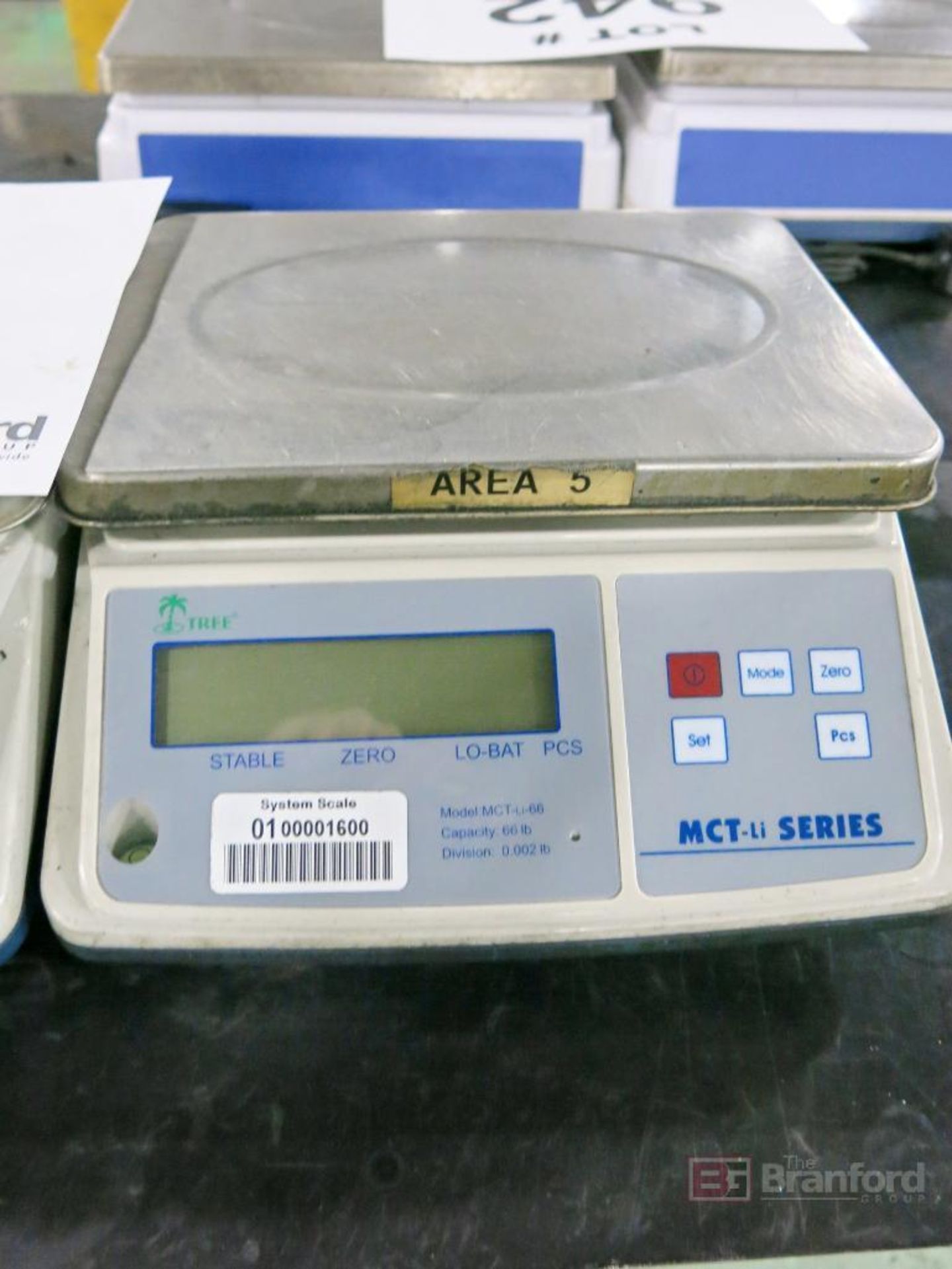 Lot of (3) Tree MCT-LI Series Model MCTLI66, 66 Lb Cap. Digital Scales - Image 4 of 4