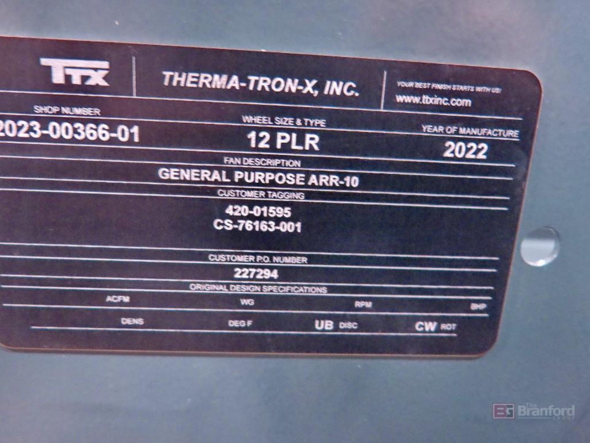 Therma-tron-X General Purpose Blower Fan - Image 3 of 3