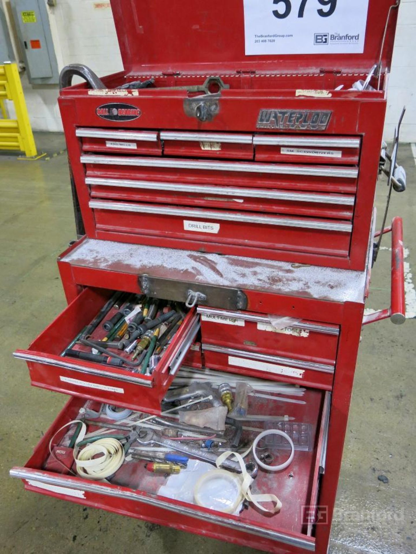 9-Drawer Roll About Mechanics Tool Box w/ Contents - Bild 3 aus 3