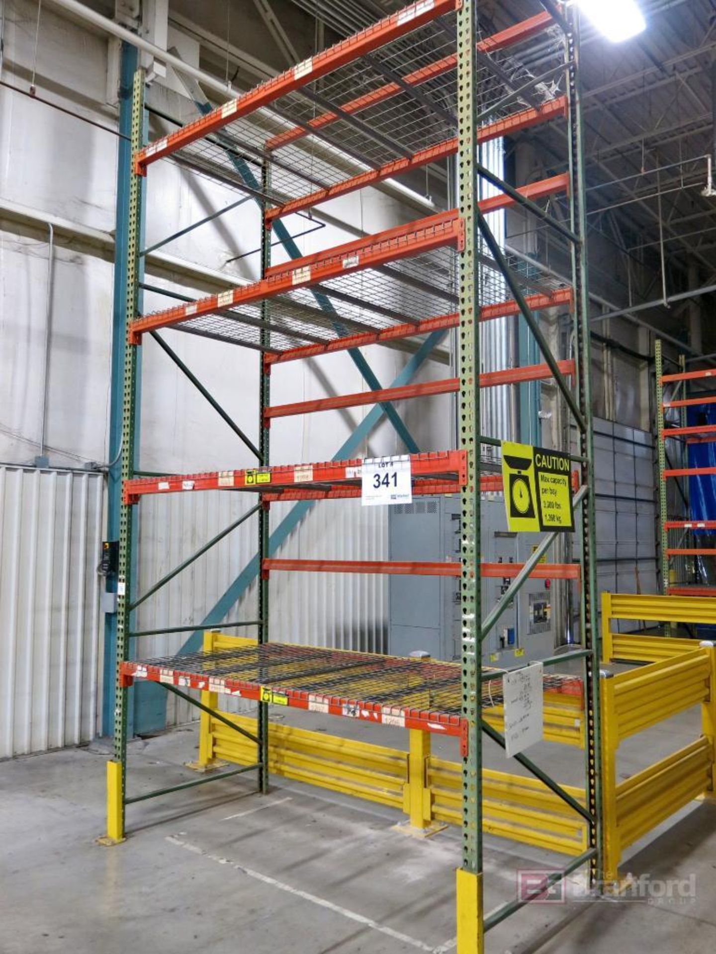 (7) Sections of Tear Drop Style Pallet Racking - Image 3 of 4