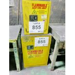 (2) Assorted Single Door Flammable Liquid Storage Cabinets