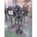 Lot of (6) Pedestal Shop Fans