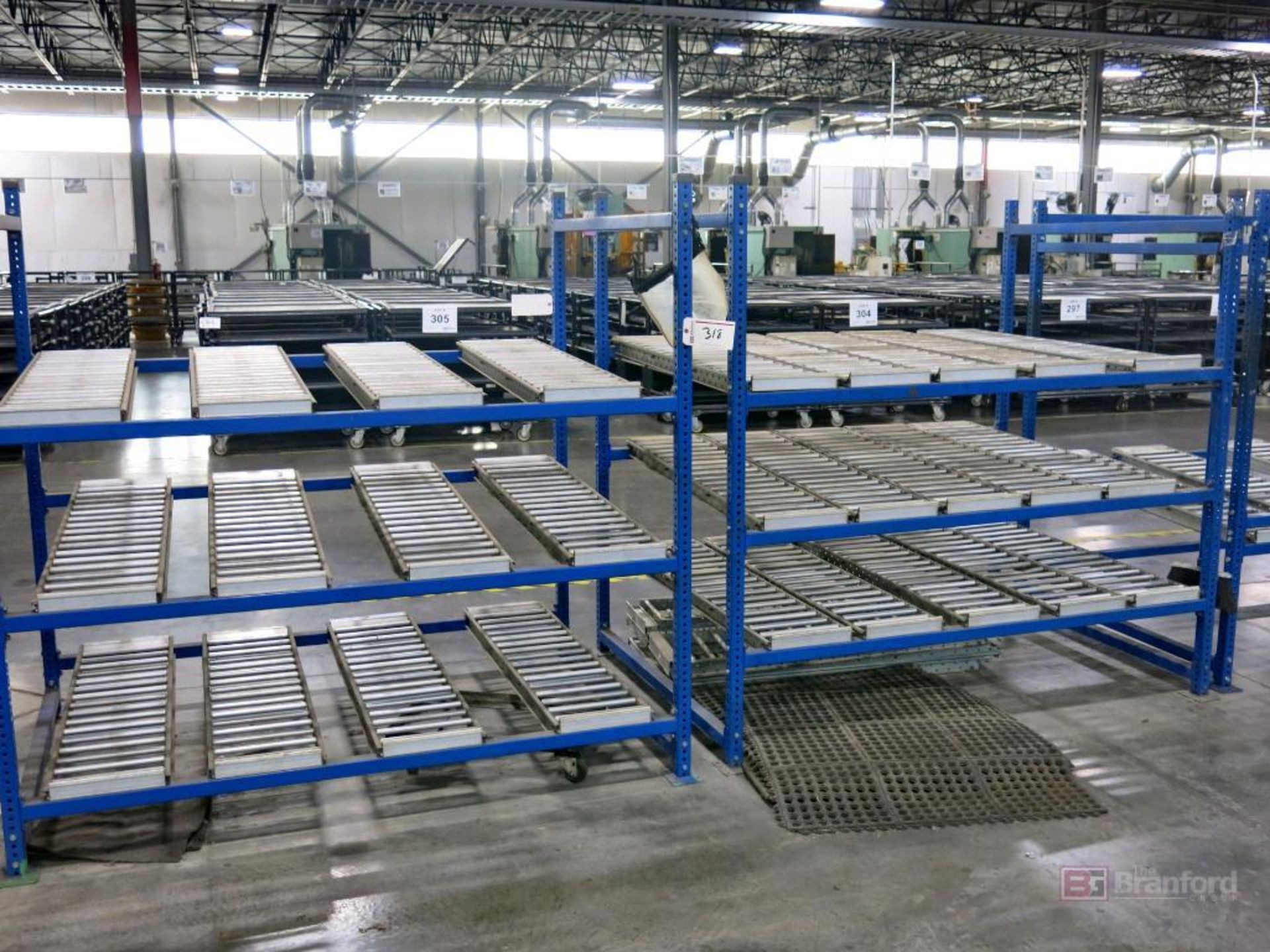 Lot of (4) Sections of Custom Made Gravity Racking - Image 3 of 4