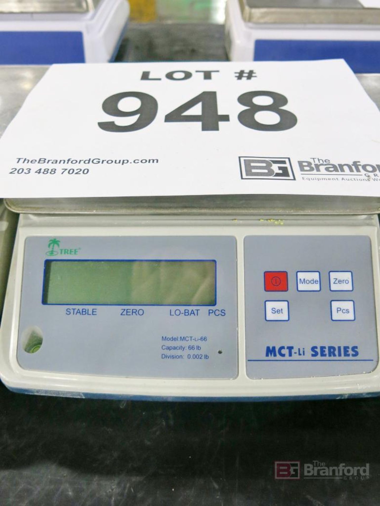 Lot of (3) Tree MCT-LI Series Model MCTLI66, 66 Lb Cap. Digital Scales - Image 3 of 4