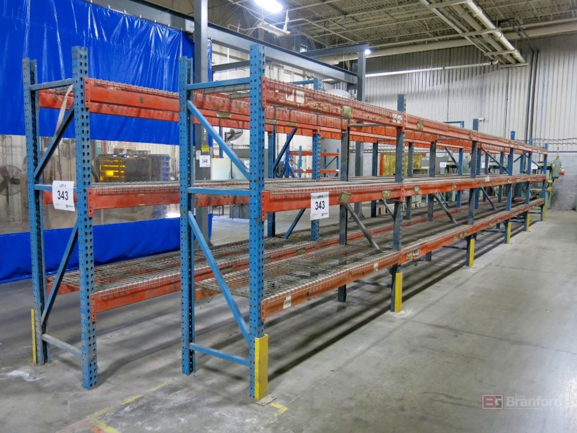 (10) Sections of Tear Drop Style Thin Racking