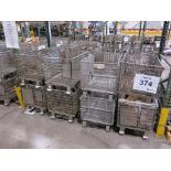 (16) Castered Steel Collapsible, Stackable Totes