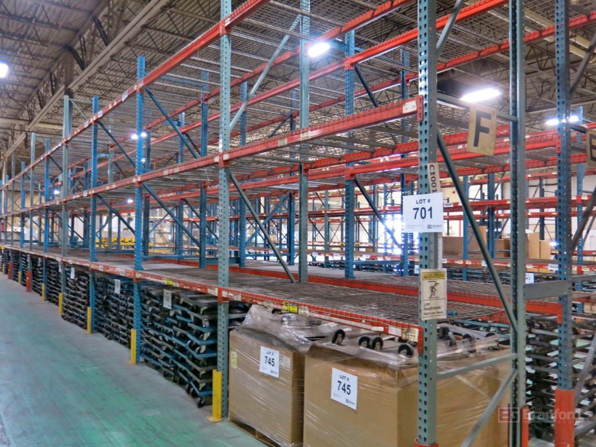 (20) Sections of Tear Drop Style Pallet Racking - Image 2 of 2