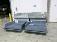 Lot of (4) Custom Made Spill Containment Stands
