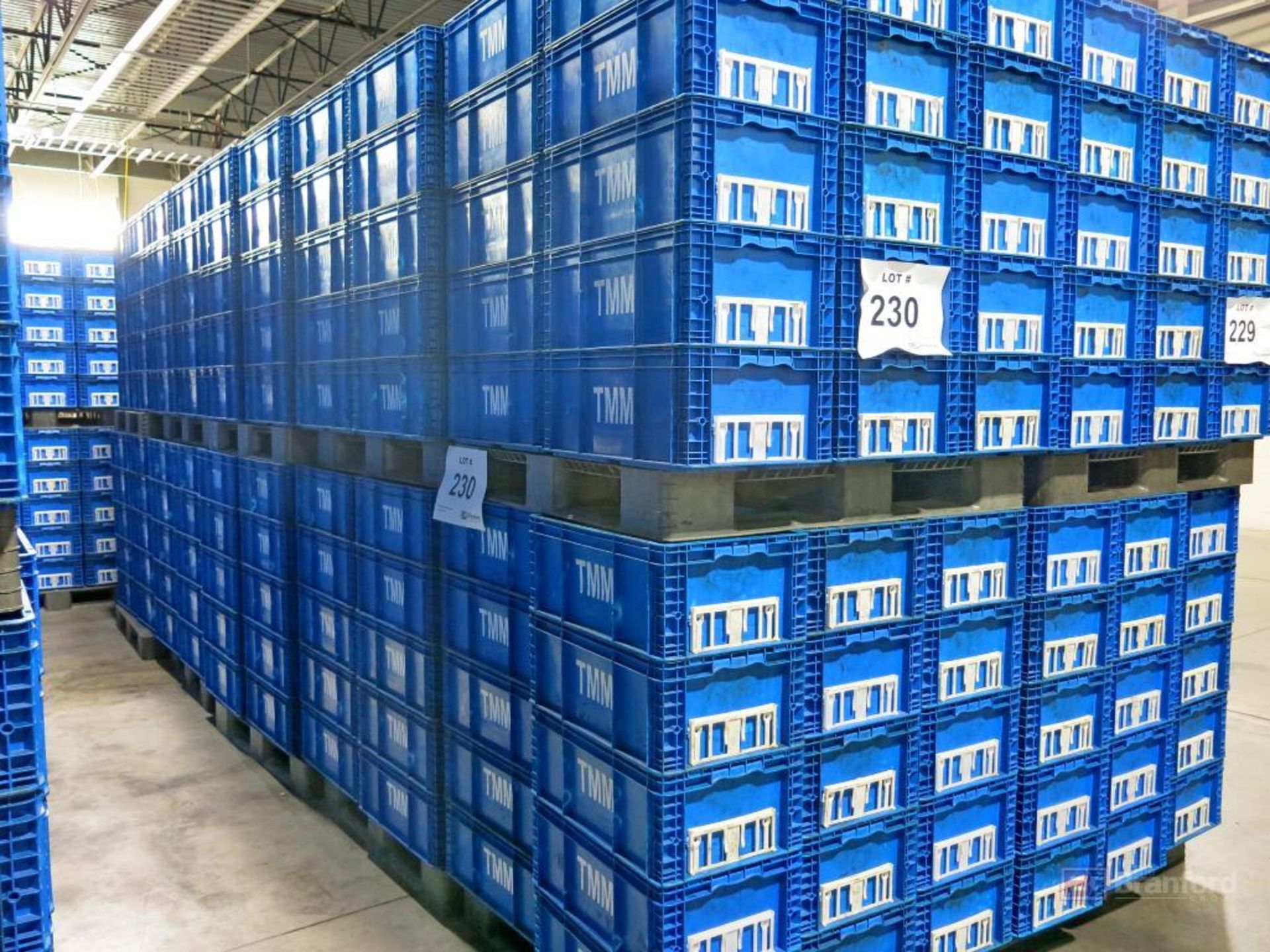 Lot of (300) Plastic Totes on (10) Pallets - Image 2 of 2