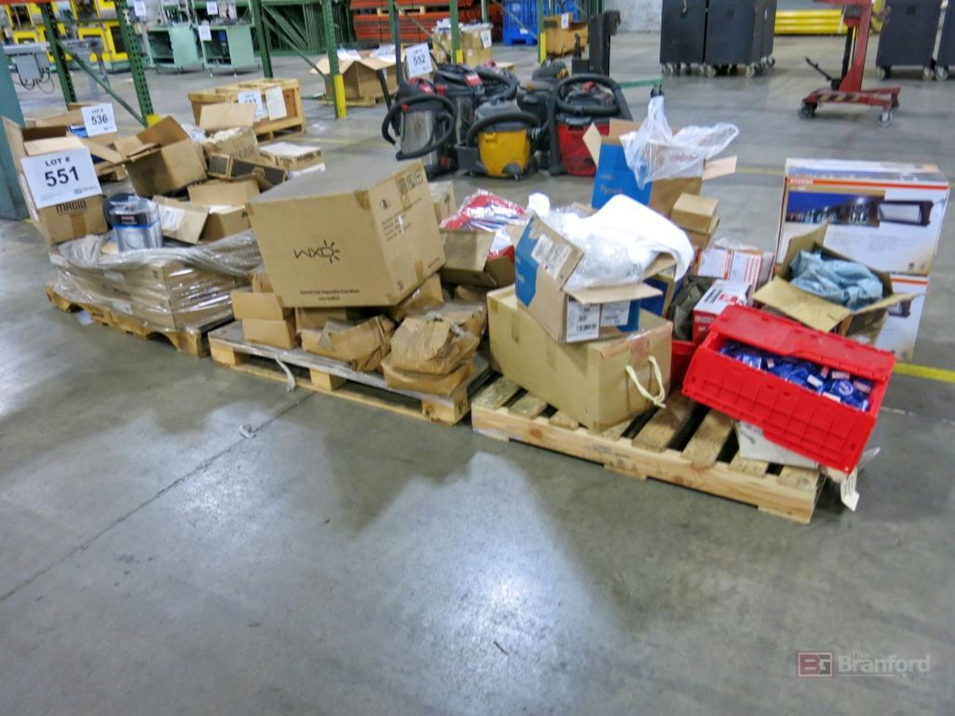 (3) Pallets of Lock Out Tag Out Materials, Numerous Other Industrial Related Items