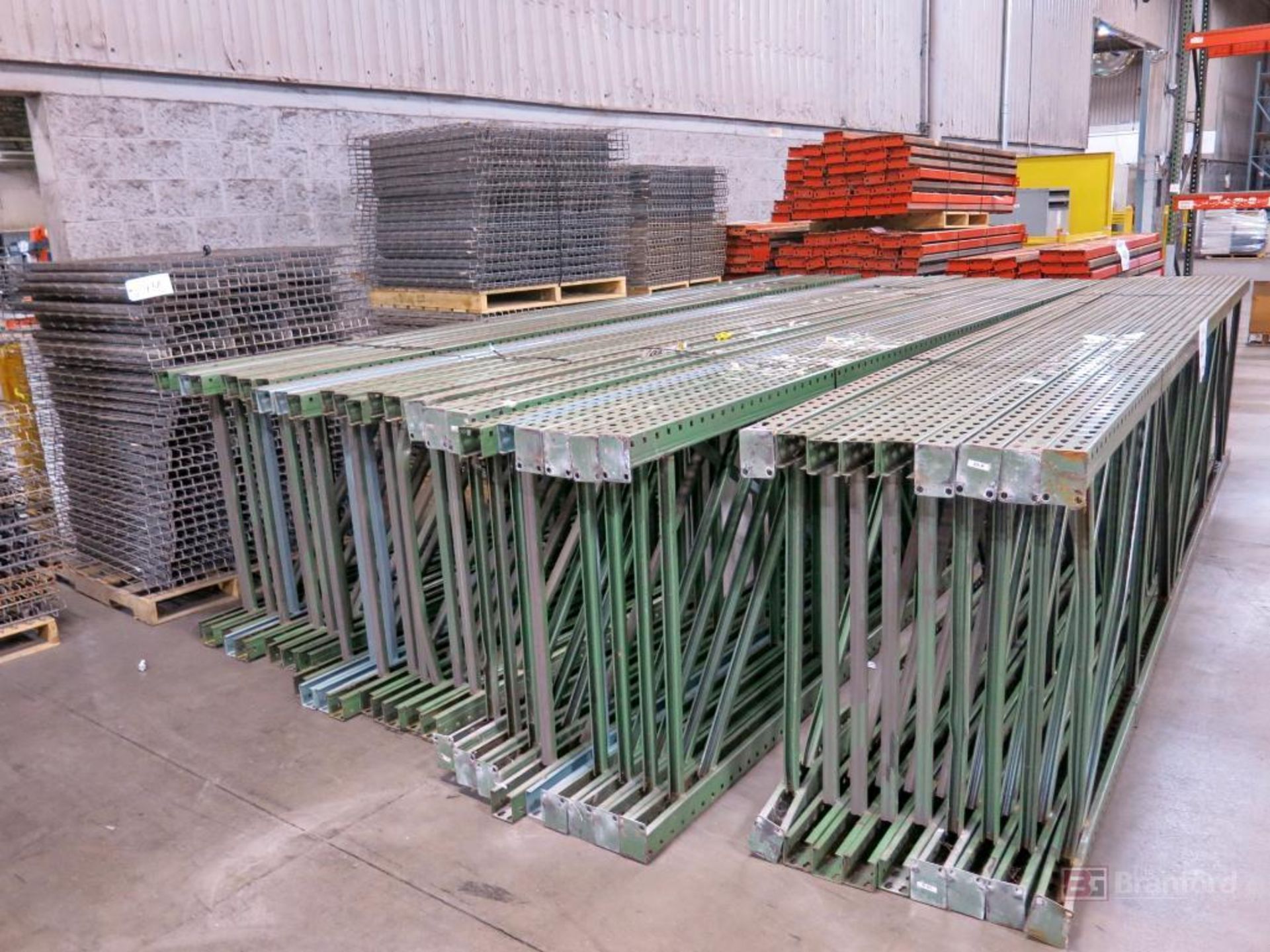 Large Lot of Tear Drop Style Pallet Racking - Image 3 of 6