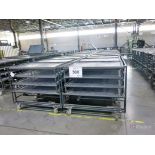 Creform Custom Made Tugger Receiving Pneumatic Lifting Work in Progress Multi Shelf Carts