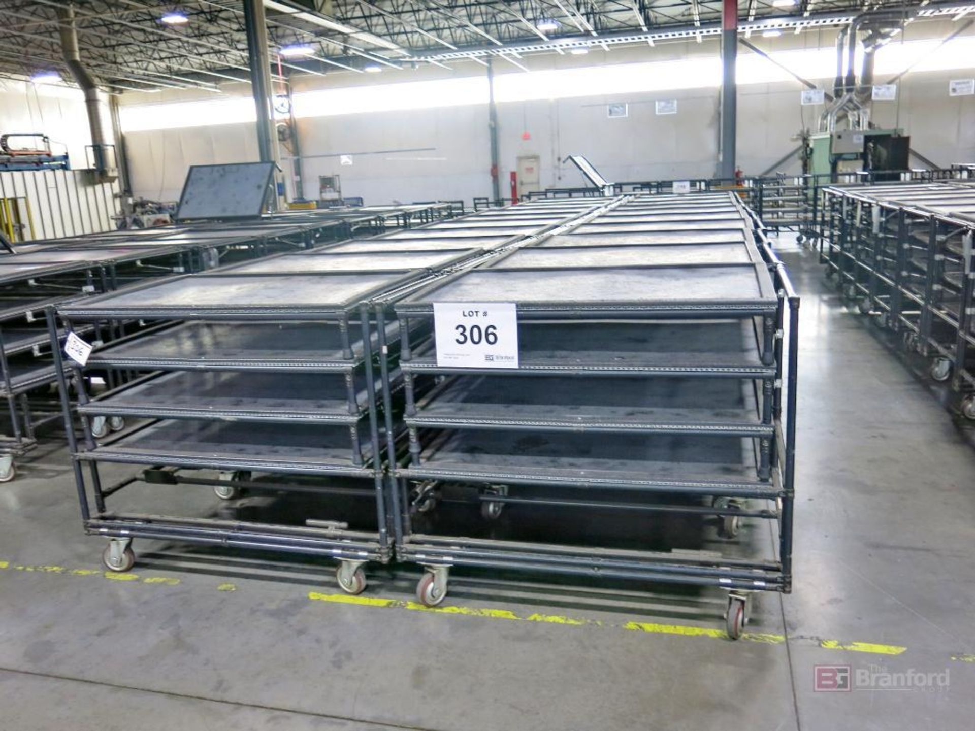 Creform Custom Made Tugger Receiving Pneumatic Lifting Work in Progress Multi Shelf Carts