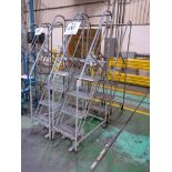 Lot of (4) 5-Step Portable Aircraft Style Ladders