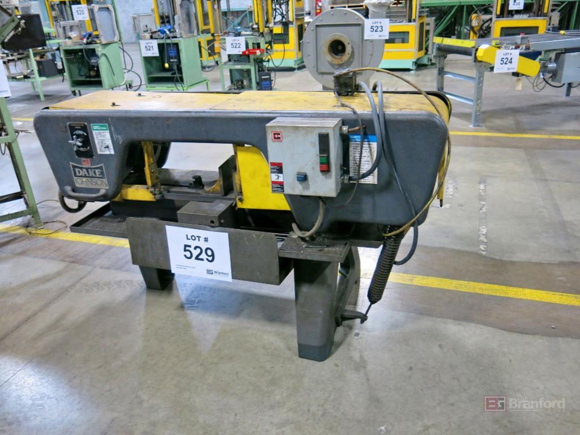 Dake Johnson Model JH10 Continuous Blade Horizontal Metal Cutting Band Saw - Image 2 of 3