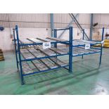 Lot of (2) Roller Topped Gravity Conveyor Racks