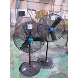 (5) 30" Pedestal Shop Fans