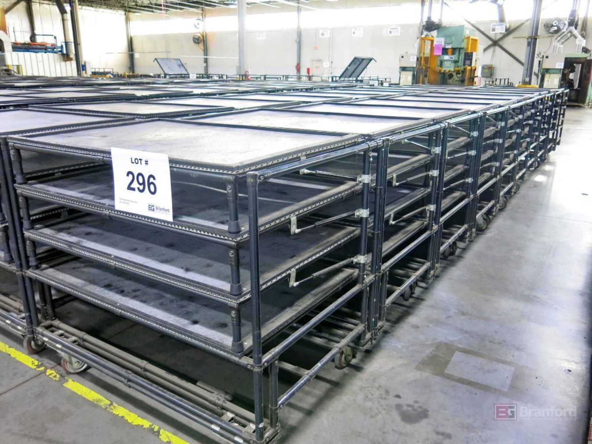 Creform Custom Made Tugger Receiving Pneumatic Lifting Work in Progress Multi Shelf Carts