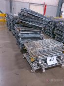 (8) Pallet Lots of Collapsible Steel Stackable Totes