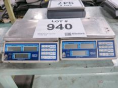 Lot of (2) Uline Digital Counting Scales