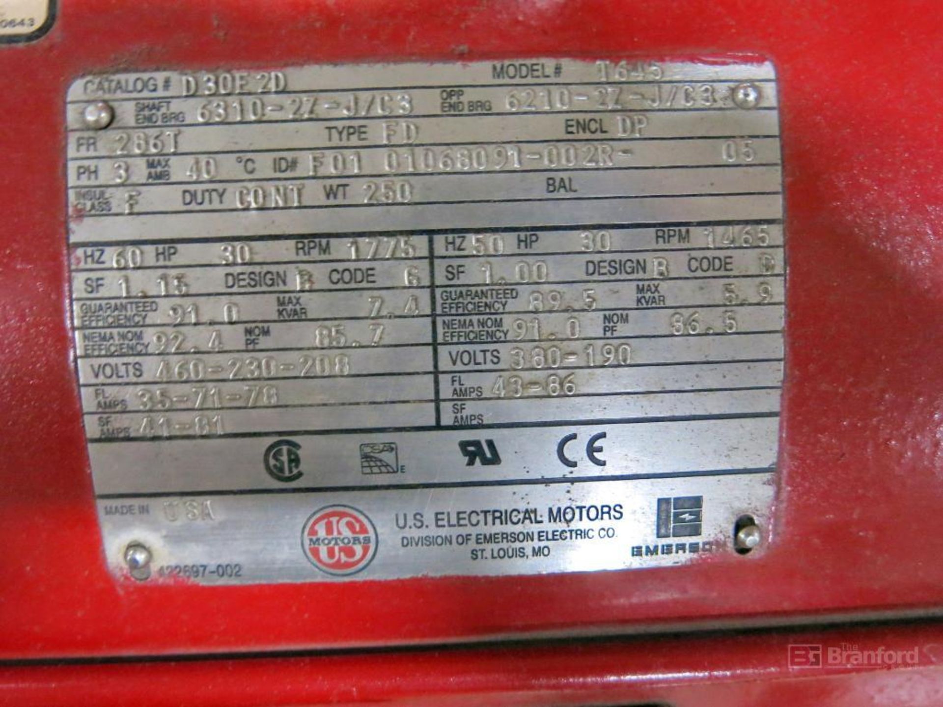 US Electric Model T645 30-HP Electric Pump - Image 4 of 4