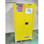 Justrite 55- Gallon Cap. 2-Door Flammable Liquid Storage Cabinet