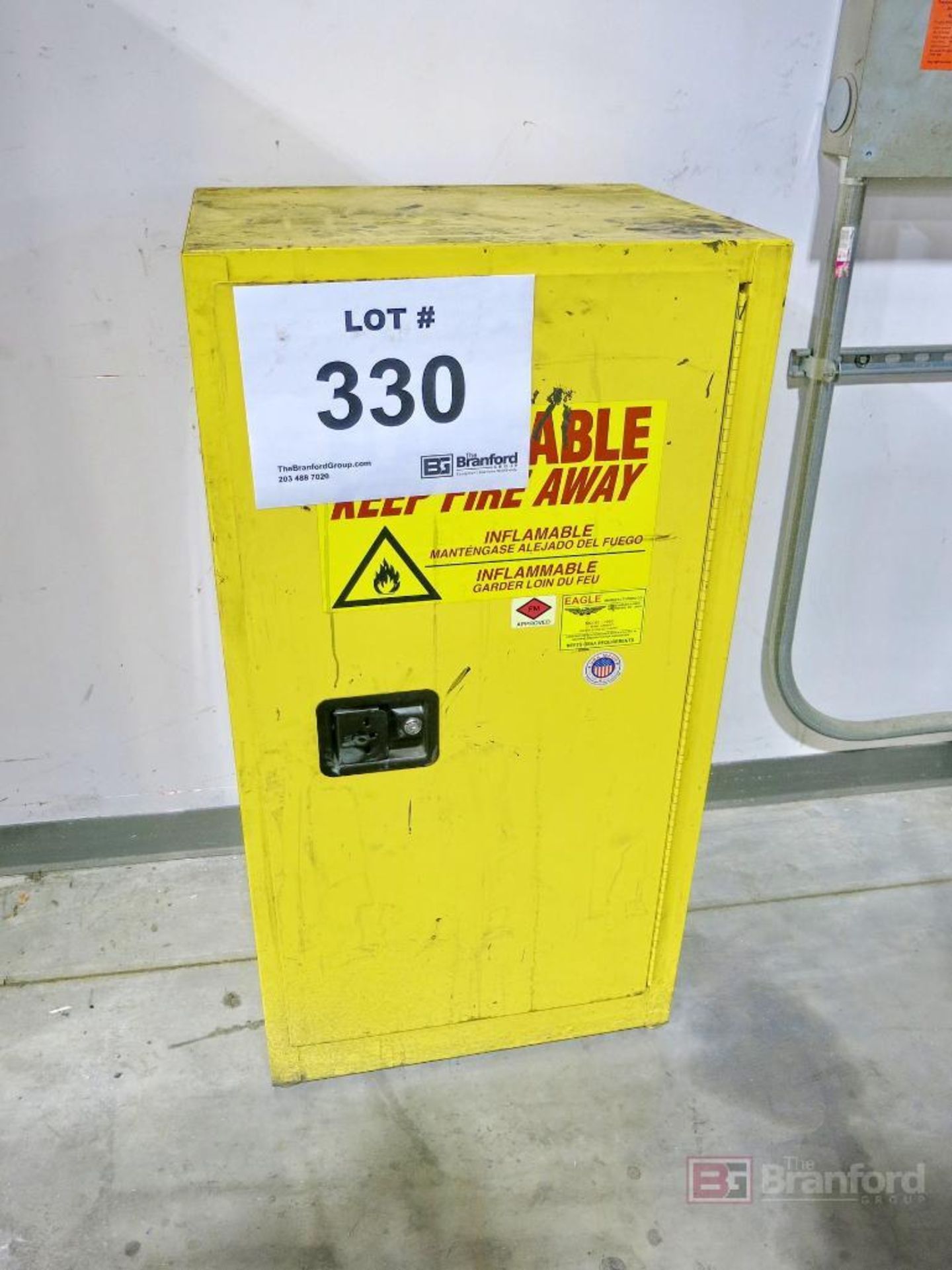 Eagle Single Door Model 1905 16-Gallon Cap. Flammable Liquid Storage Cabinet