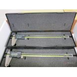 Lot of (2) Mitutoyo Digital 12" Calipers