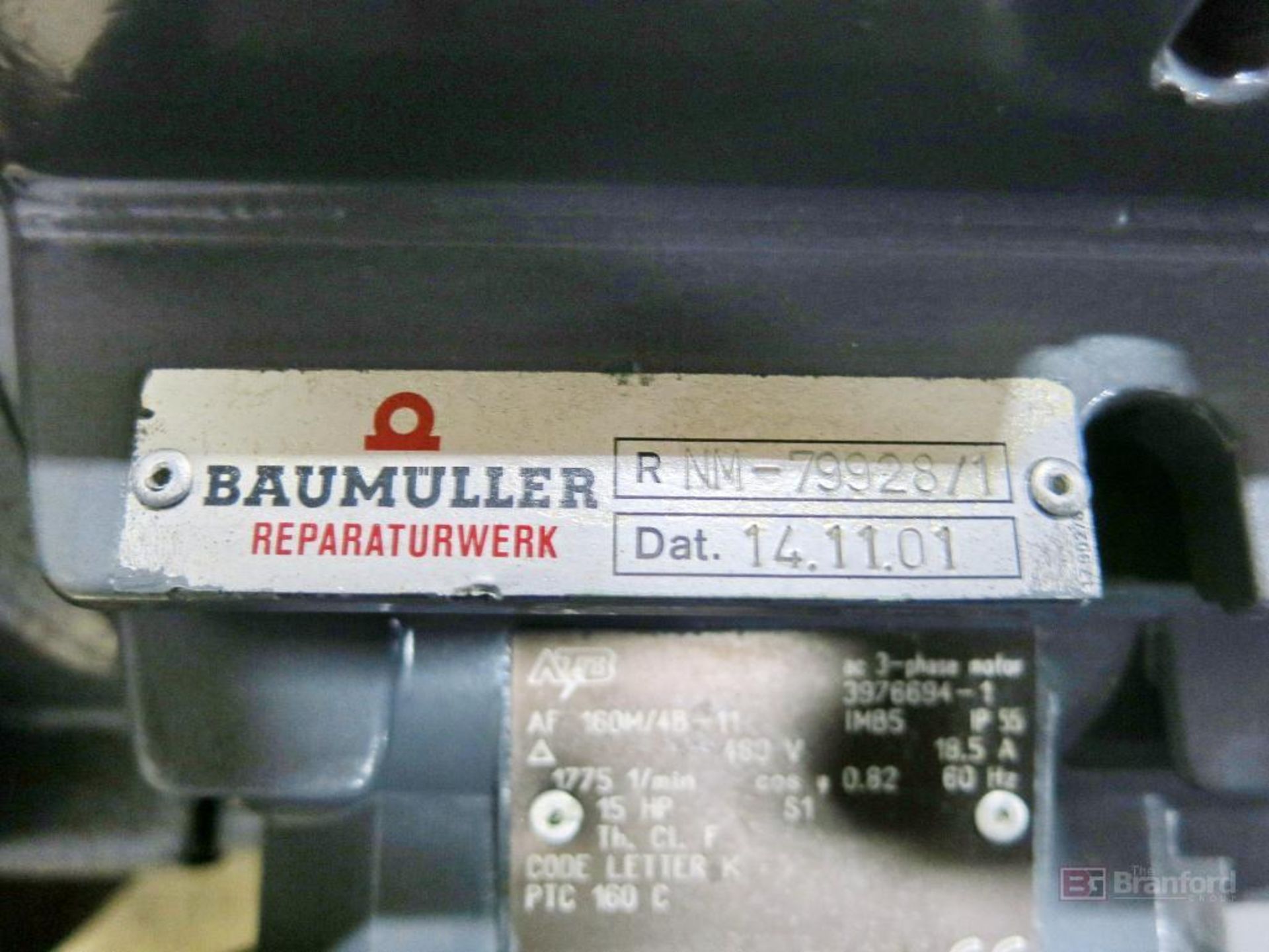 Baumuller Rebuilt Drive Motor - Image 3 of 3