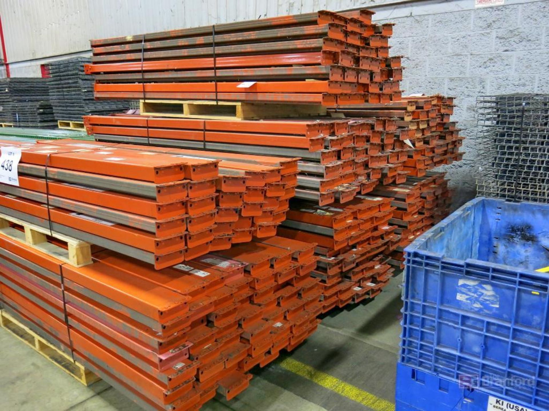 Large Lot of Tear Drop Style Pallet Racking - Image 2 of 6