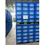 Lot of (300) Plastic Totes on (10) Pallets