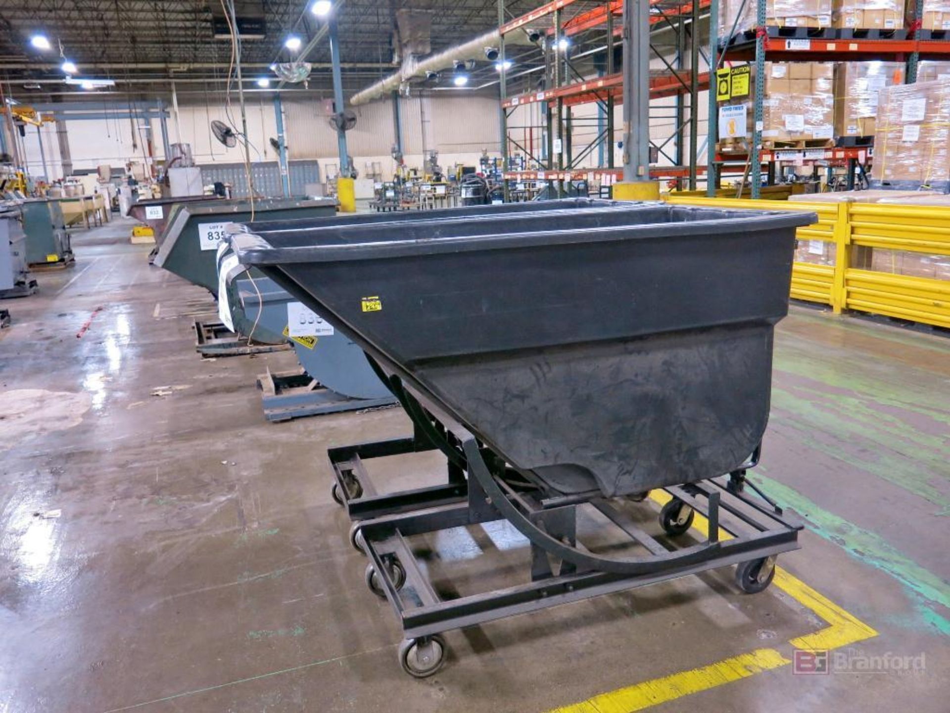 (2) Plastic Castered Forklift Mount Self-Dumping Hoppers - Image 2 of 2