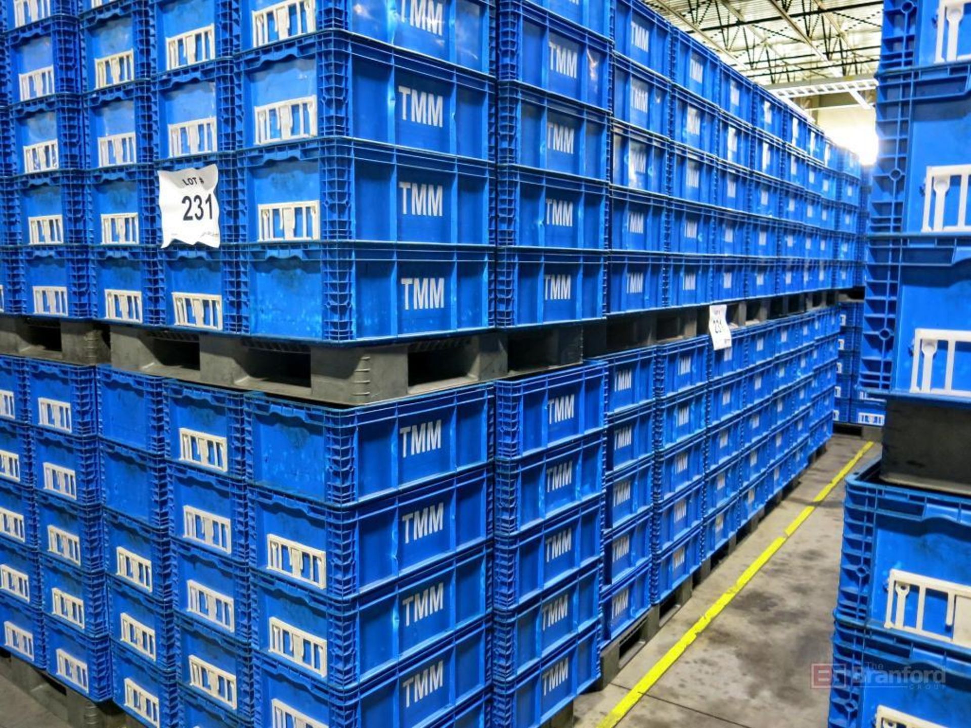 Lot of (300) Plastic Totes on (10) Pallets - Image 2 of 2