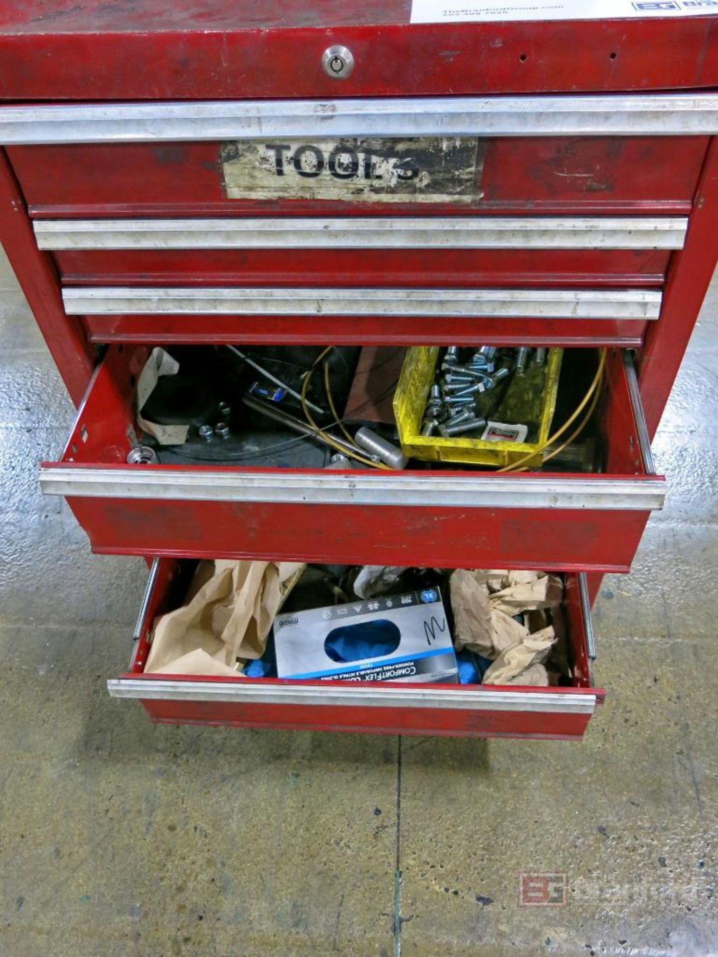 6-Drawer Roll About Mechanics Tool Box w/ Contents - Bild 2 aus 3