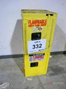 Lot of (2) Single Door Flammable Liquid Storage Cabinets