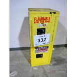 Lot of (2) Single Door Flammable Liquid Storage Cabinets