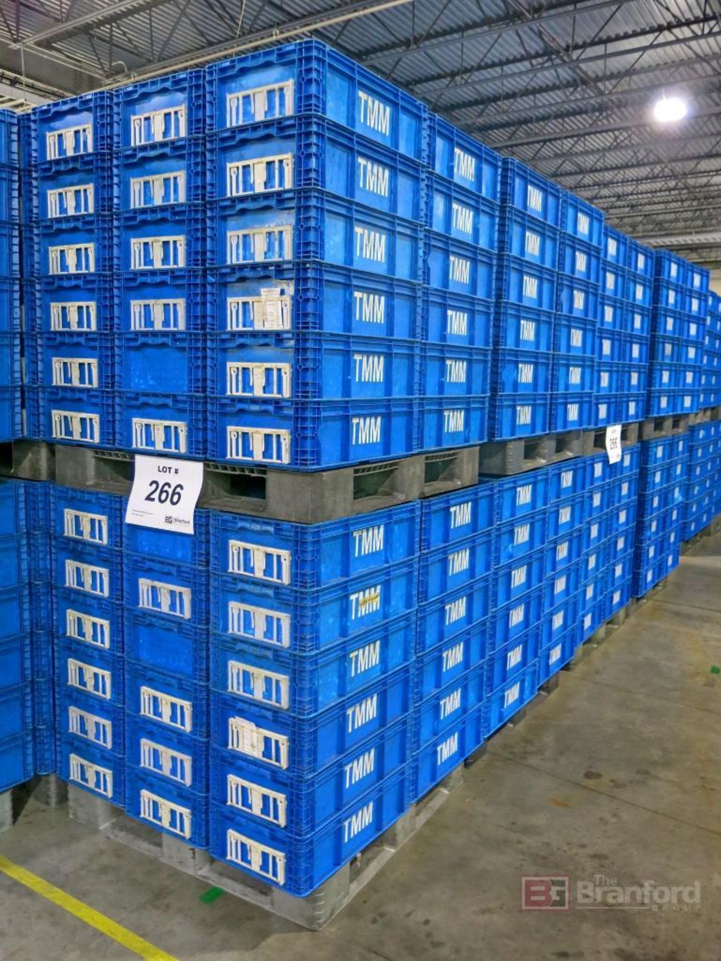 Lot of (288) Plastic Totes on (10) Pallets