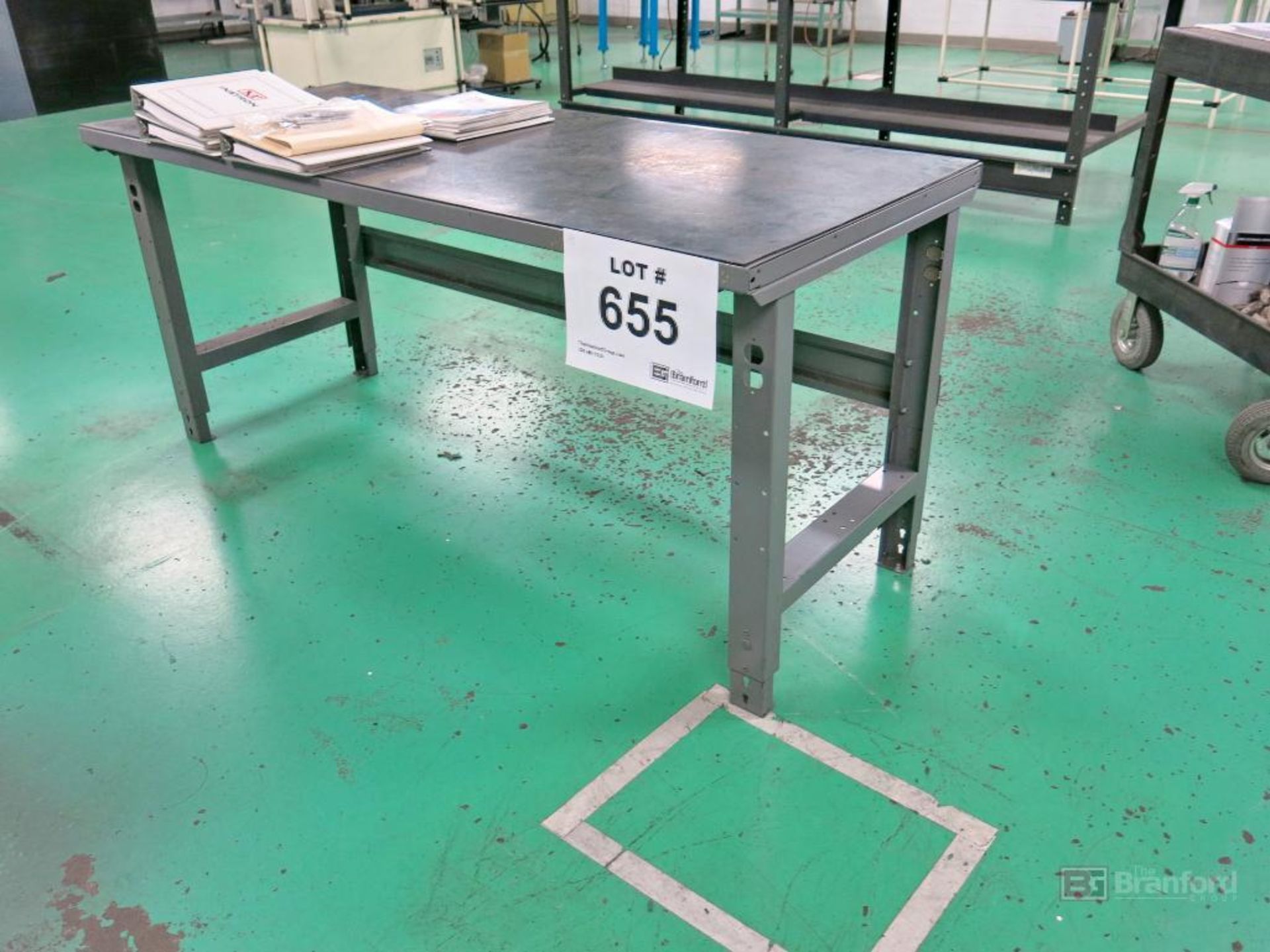 Large Heavy Duty Steel Layout Table - Image 4 of 4