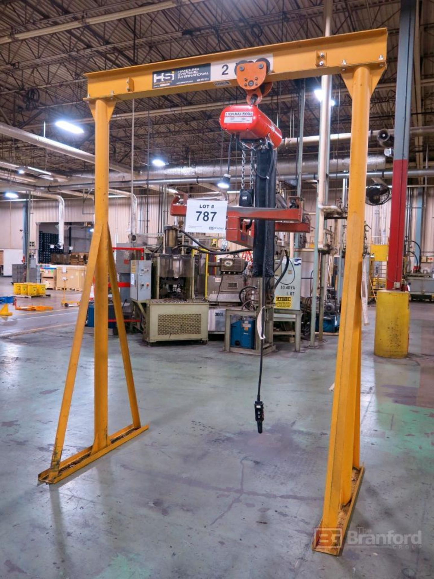 HS Handling system, 2-ton Freestanding A-Frame Gantry crane