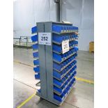 Double Sided Cantilever Arco Bin Rack w/ Contents