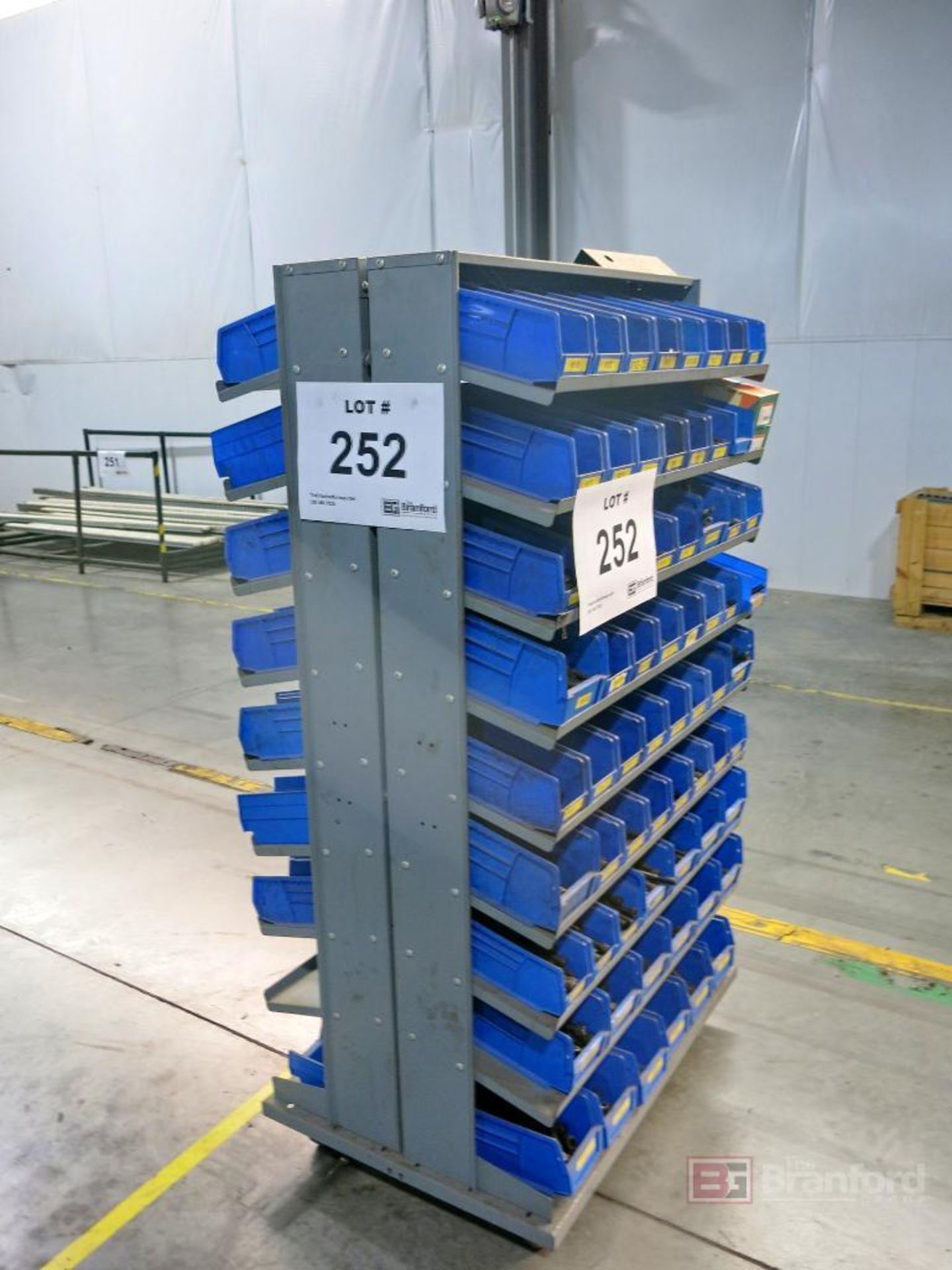 Double Sided Cantilever Arco Bin Rack w/ Contents