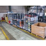 (9) Pallets of Stackable Totes w/ Lids