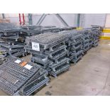 (8) Pallet Lots of Collapsible Steel Stackable Totes