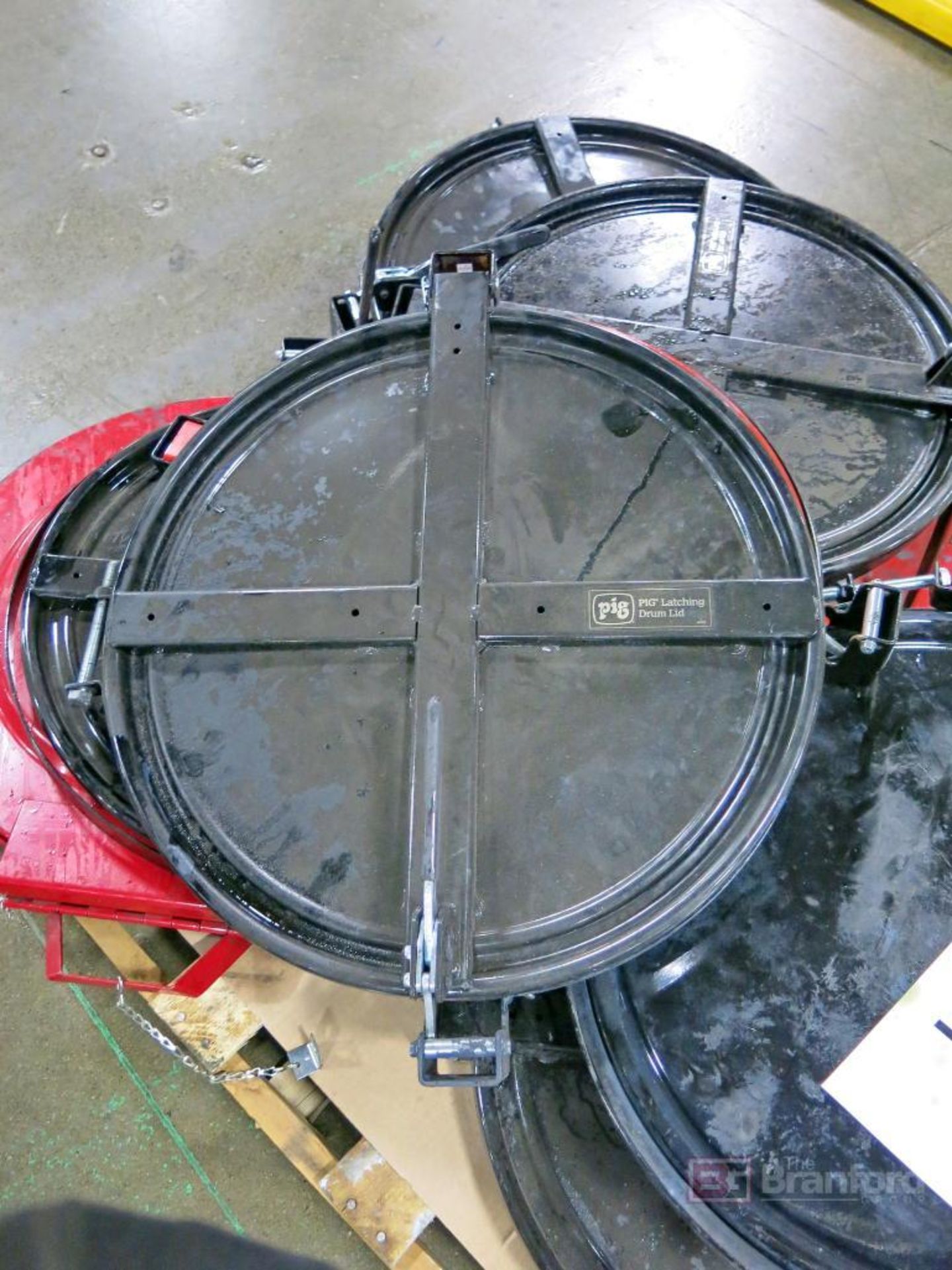 Lot of Pig Latching 55-Gallon Drum Lid Replacements - Image 2 of 2