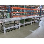 Lot of (3) Heavy Duty Steel Layout Tables