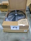 Lot of (2) Air King High Velocity Wall Mount Approx. 36" Fans