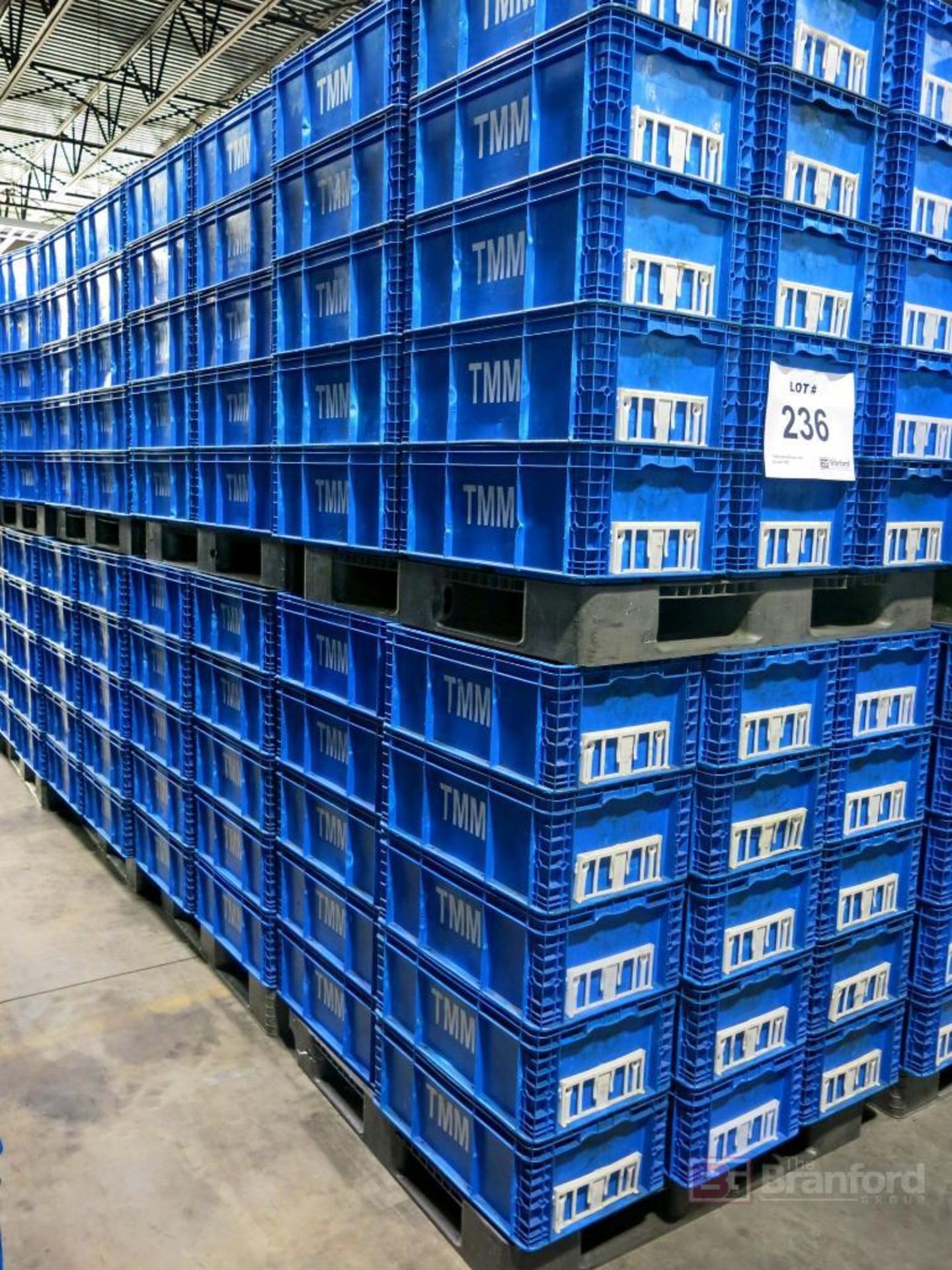 Lot of (300) Plastic Totes on (10) Pallets - Image 2 of 2