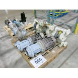 Lot of (4) Diaphragm Pumps, (2) Electric Mitsubishi Pumps