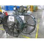 Lot of (2) Floor Mount Shop Fans